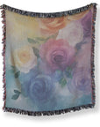Vivid Blooms Woven Blanket