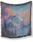 Rainbow Peaks Woven Blanket