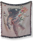 Cosmic Bloom Woven Blanket - Mood Altitude