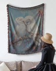 Lovebirds Woven Blanke