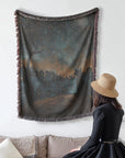 Moonlit Paws Woven Blanket