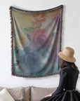 Vivid Blooms Woven Blanket