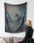 Shadowed Grace Woven Blanket