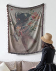 Cosmic Bloom Woven Blanket - Mood Altitude