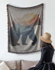 Bear in the Wild Woven Blanke