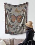 Fluttering Beauty Woven Blanket