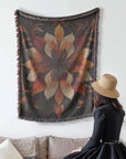 Floral Elegance Woven Blanket