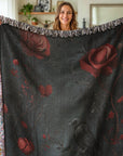 Radiant Bloom Woven Blanket