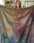 Vivid Blooms Woven Blanket
