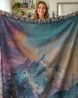 Rainbow Peaks Woven Blanket