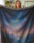 Vibrant Nightfall Woven Blanket