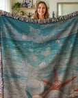 Sunlit Shores Woven Blanket