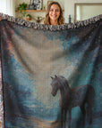 Shadowed Grace Woven Blanket