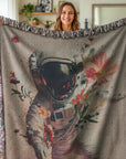 Cosmic Bloom Woven Blanket - Mood Altitude