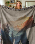 Bear in the Wild Woven Blanke