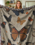 Fluttering Beauty Woven Blanket