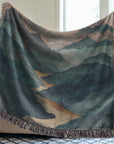 Mountain Sunrise Woven Blanket
