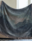Gradient Blue Night Woven Blanket