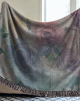 Vivid Blooms Woven Blanket