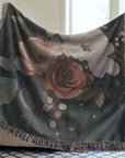 Vibrant Blossom Woven Blanket