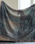 Shadowed Grace Woven Blanket