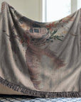Cosmic Bloom Woven Blanket - Mood Altitude
