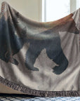 Bear in the Wild Woven Blanke