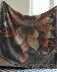 Floral Elegance Woven Blanket