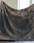 Skeletons at the Table Woven Blanket