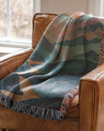 Mountain Sunrise Woven Blanket