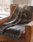 Moonlit Waves Woven Blanket