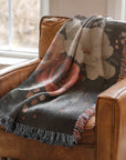 Vibrant Blossom Woven Blanket