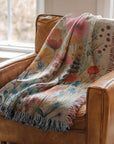 Floral Harmony Woven Blanket