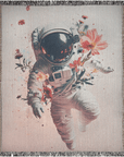 Cosmic Bloom Woven Blanket - Mood Altitude