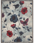 Vibrant Flutter Woven Blanket