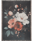 Vibrant Blossom Woven Blanket