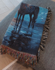 Shadowed Grace Woven Blanket