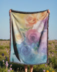 Vivid Blooms Woven Blanket