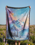 Rainbow Peaks Woven Blanket