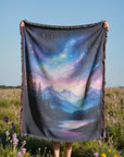 Vibrant Nightfall Woven Blanket