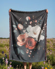 Vibrant Blossom Woven Blanket