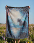 Shadowed Grace Woven Blanket