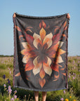 Floral Elegance Woven Blanket