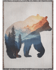 Bear in the Wild Woven Blanke