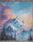 Rainbow Peaks Woven Blanket